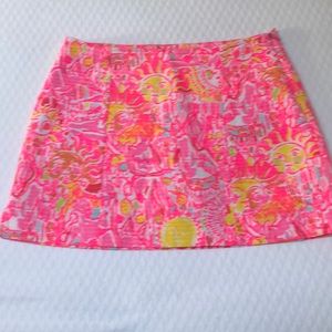 Lilly Pulitzer tropical print skort.